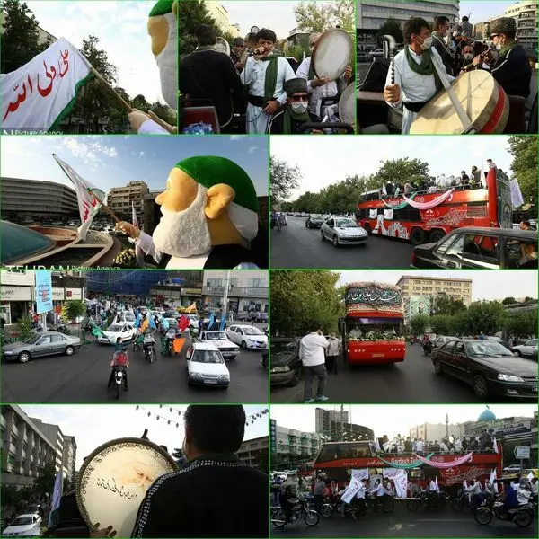 کاروان غدیر خوانی در قلب پایتخت