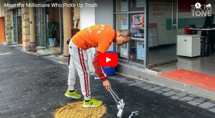 آشغال جمع کن میلیونر! +عکس