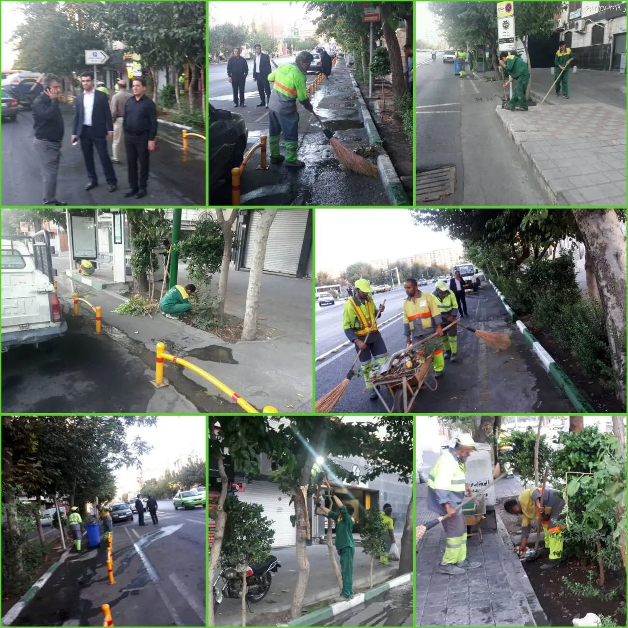 اجرای طرح ویژه نگهداشت شهر در خیابان حافظ

