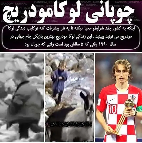 وقتی لوکامودریچ چوپان بود+عکس