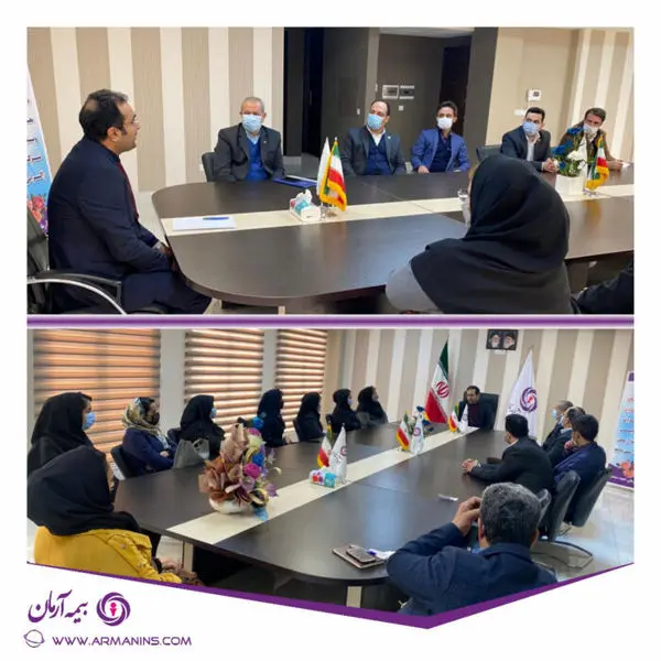 بازدید و جلسه هم اندیشی با نمایندگان بیمه آرمان شعبه سنندج توسط معاونت بازاریابی و فروش