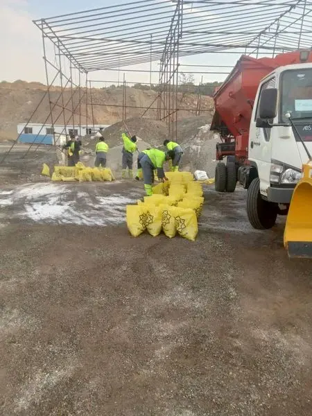 جانمایی مخازن شن  مخصوص در ۴۰ نقطه منطقه۱۳