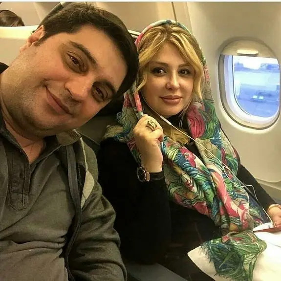 سفر هوایی خانم بازیگر و همسر تاجرش در دوران بارداری+عکس