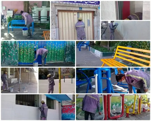 اجرای 12 هزار مترمربع رنگ آمیزی پوششی در مدارس جنوبشرق تهران