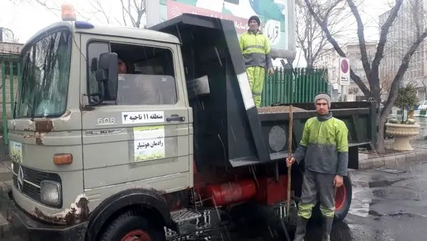 آمادگی شهرداری منطقه 11 برای بارش برف و باران در آستانه ورود سامانه بارشی به استان تهران