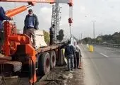 چهار کتیبه سفالی موجود در بزرگراه شهید صیاد شیرازی مرمت خواهد شد