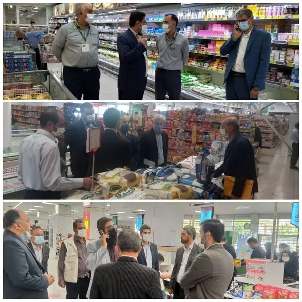 نظارت گشت تعزیرات و جهاد کشاورزی از نحوه عرضه اقلام اساسی در فروشگاههای شهروند