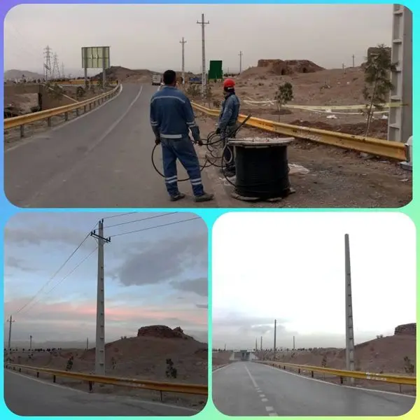 تامین روشنایی بوستان نرجس خاتون منطقه 15