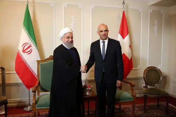 مذاکرات خصوصی روسای جمهوری ایران و سوئیس 