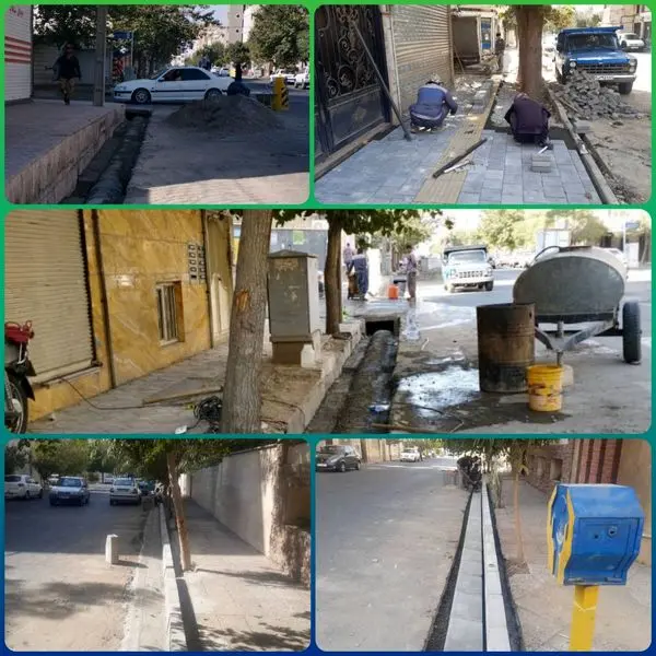 مناسب سازی و بهسازی معابر منتهی به 8 مدرسه منطقه 15