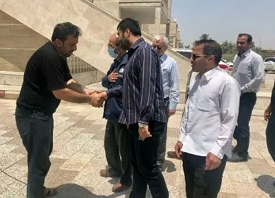 دیدار مدیر عامل مناطق نفتخیز جنوب با خانواده جانباختگان متروپل