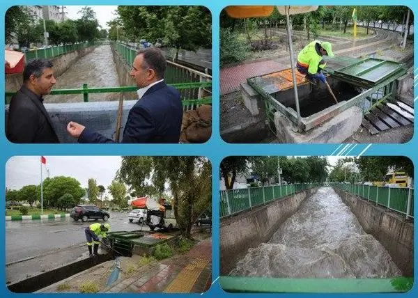 مدیریت کامل باران بهاری در منطقه 15