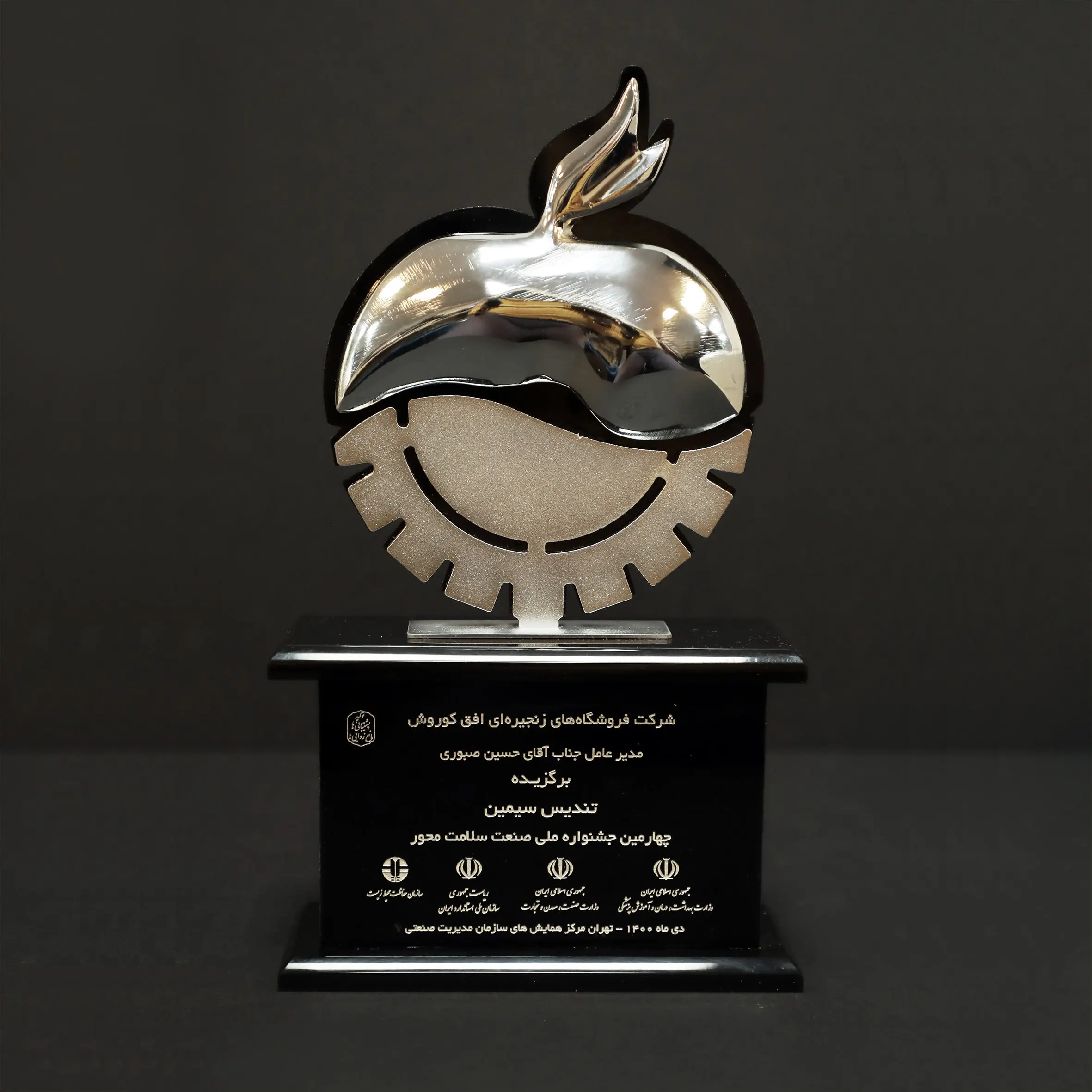افق کوروش، برنده تندیس سیمین چهارمین جشنواره ملی صنعت سلامت محور
