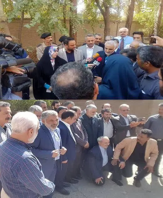 فیلمبرداری یک فیلم با حضور سردار سلیمانی+عکس