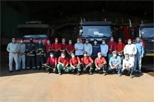 تقدیر از آتشنشانان شرکت فولاد خوزستان