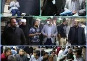 اهتزاز پرچم متبرک به نام امام رضا(ع) در یادمان شهدای ۱۵ خرداد، منطقه۱۵