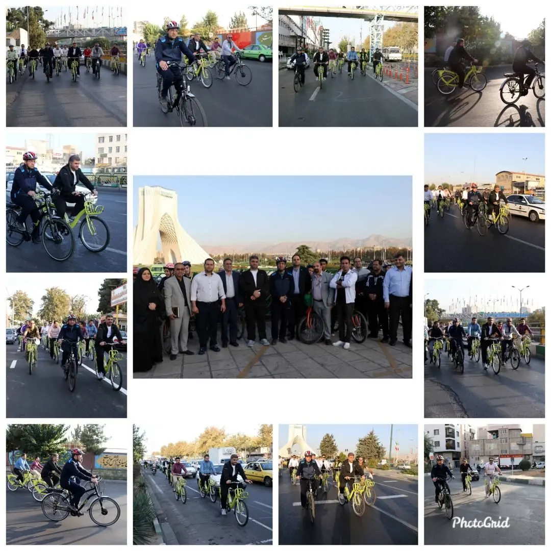 رکاب زنی شهرداران مناطق9و10 تا محل خدمت 

