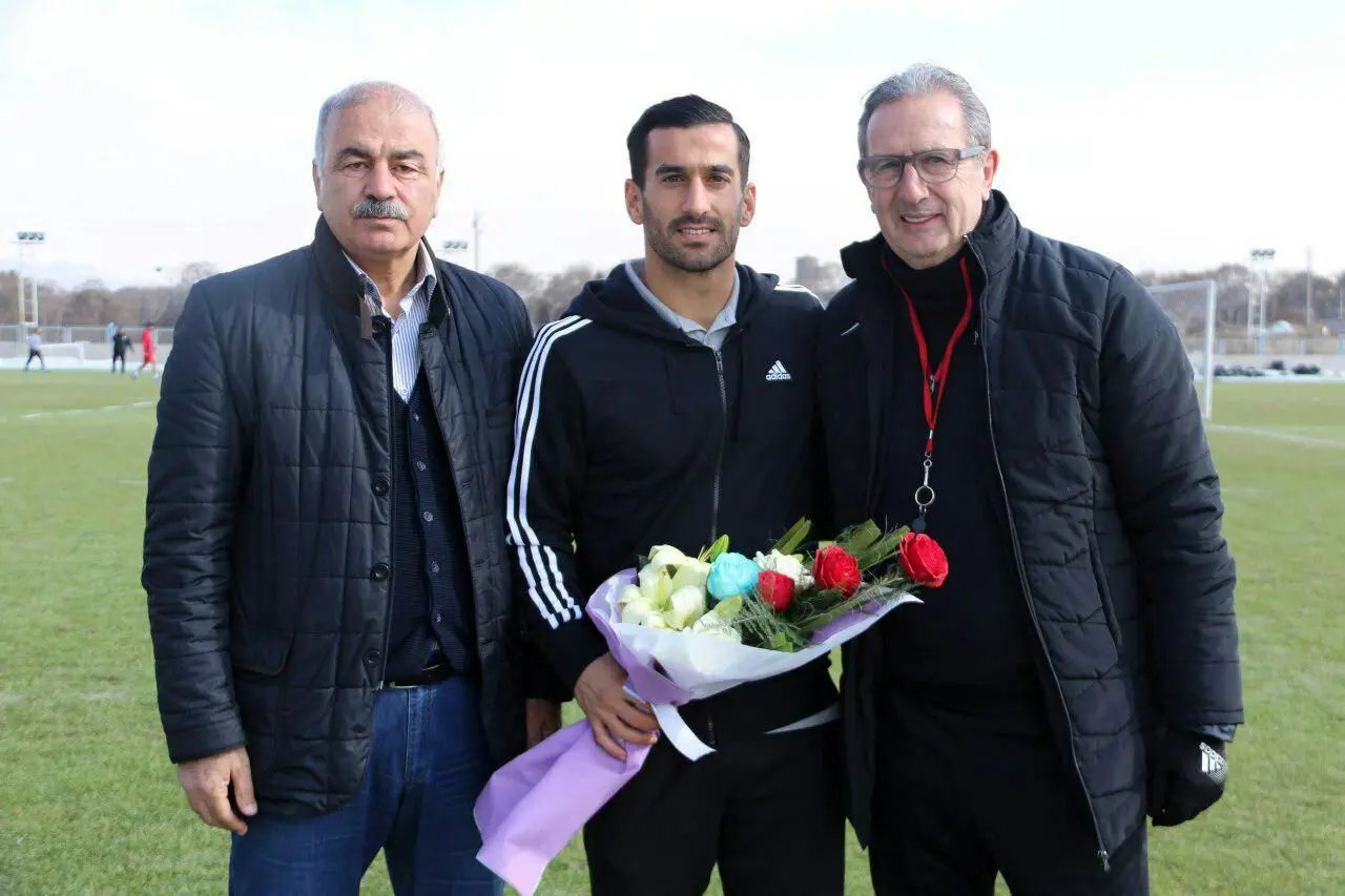  حضور حاج صفی در تمرینات تراکتورسازی