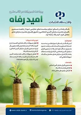اسامی برگزیدگان پانزدهمین دوره قرعه‌کشی تسهیلات طرح "امید رفاه" بانک رفاه کارگران اعلام شد
