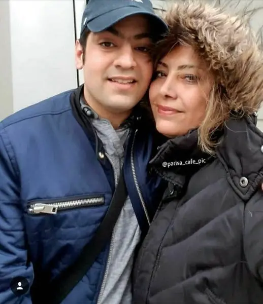 ژست صمیمانه خانم بازیگر و پسرش در خارج از ایران