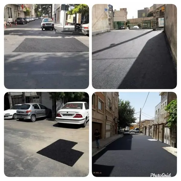 استمرار طرح لکه گیری و ترمیم آسفالت در معابر محلات منطقه ۱۶ 

