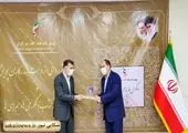 خسارت وارد شده به تیر برق در دلگان بر اثر طوفان

