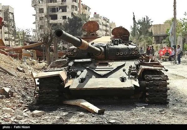 شهر دوما پس از آزادسازی از دست تروریست ها+عکس