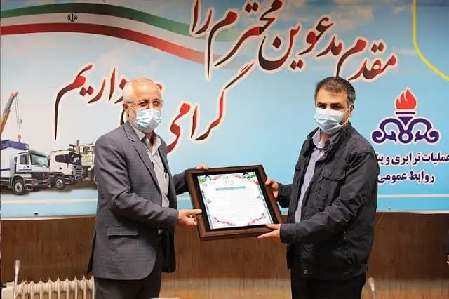 قدردانی فرمانده حوزه مقاومت بسیج شهیدتندگویان وزارت نفت از ترابری مناطق نفت‌خیز جنوب
