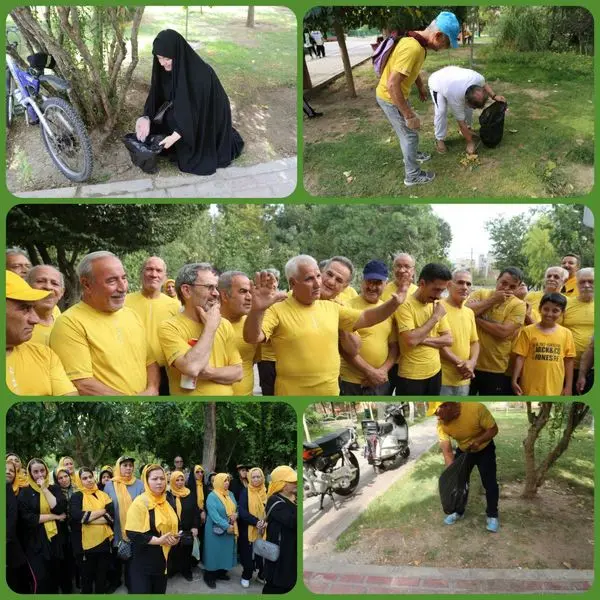 اجرای پویش «نه به زباله» با ورزش «پلوگینگ» دربوستان فجر باب الرضای تهران