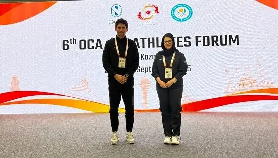 بازگشت محمد باقری معتمد و نجمه خدمتی از نشست ورزشکاران شورای المپیک آسیا