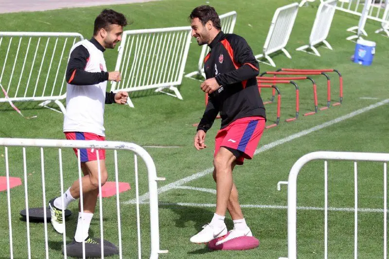 گزارش تصویری تمرین پرسپولیس در دوحه