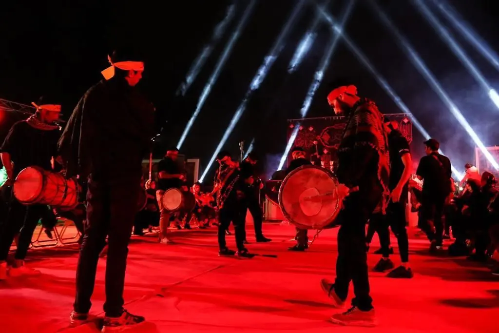 آئین سوگواری و منقبت خوانی مولی الموحدین (ع) در پارک ملت تهران 