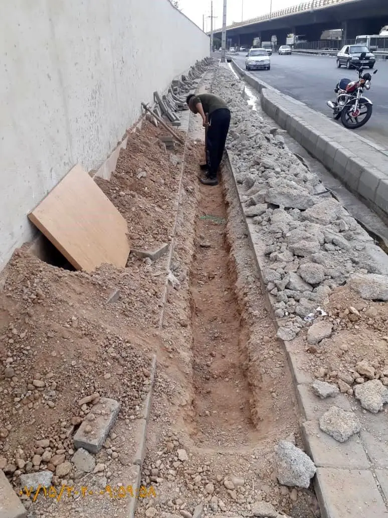 توسعه شبکه آبرسانی فضاها ی سبز شهری منطقه 4 پایتخت