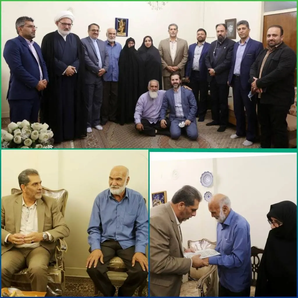 اولین دیدار شهردار جدید منطقه 15 با خانواده شهید منتظری  