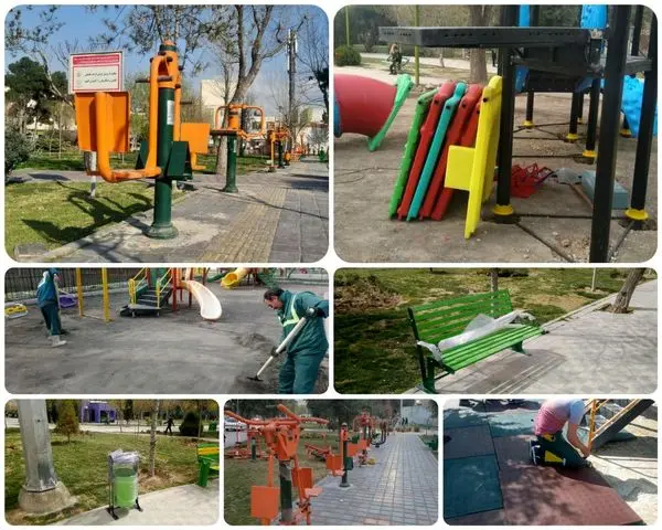 تجهیز بوستانهای منطقه 15 به وسایل بازی کودکان