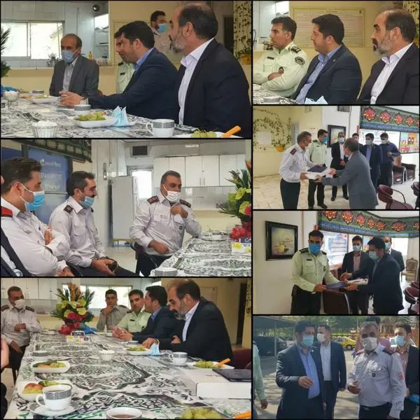 بازدید شهردار ناحیه۵ منطقه۶از ایستگاه ۱۱ آتش نشانی