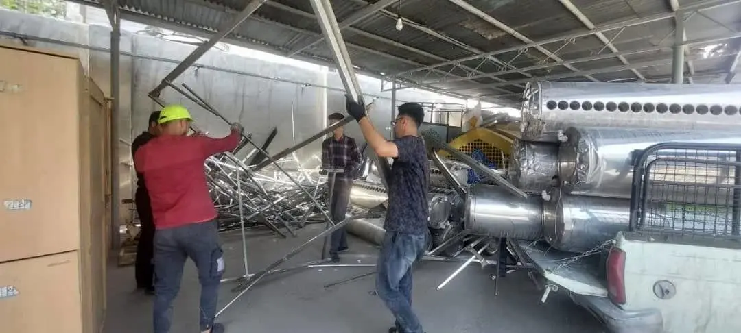 تعمیر، راه اندازی و جمع آوری آبگرمکن های خورشیدی خارج از مدار در منطقه19 

