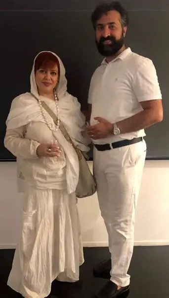 ست کردن بهاره رهنما و حاجی در یک مراسم+عکس