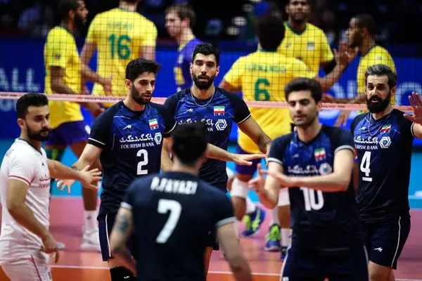 ایران ۲ - برزیل ۳ / زور والیبال ایران به برزیل نرسید