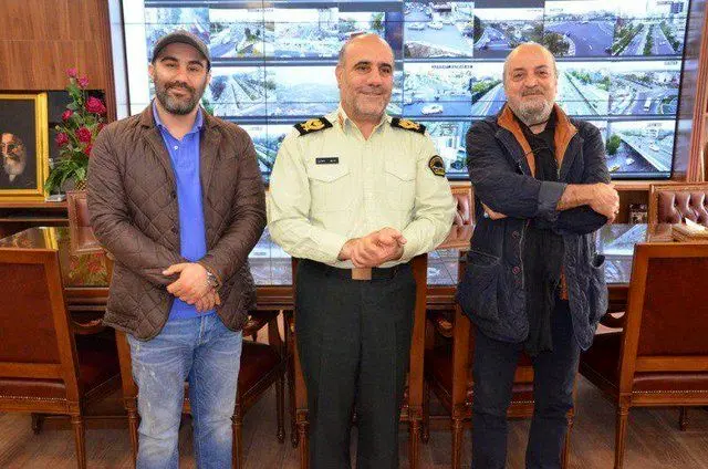 دیدار رییس پلیس پایتخت با عوامل سریال پایتخت
