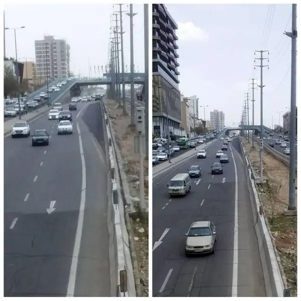 تردد وسایل نقلیه در بزرگراه ارتش، روان و ایمن سازی شد