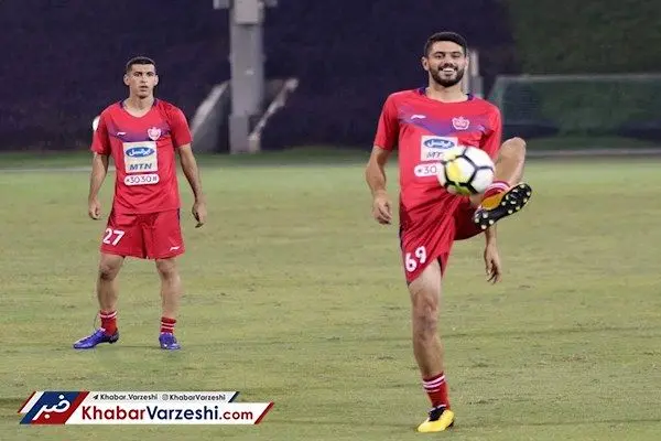 بازیکن پرحاشیه در تمرین پرسپولیس حاضر شد + عکس