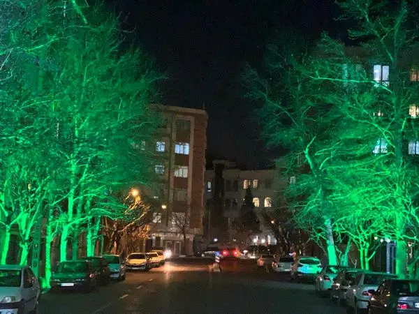 منظر شبانه خیابان دریان نو روشن شد